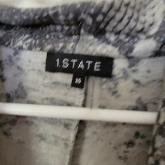 1 stage  long sleeve faux cross body snake print Light and dark gray - Picture 5 of 6